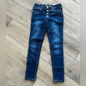 Old Navy Girls button up skinny jeans